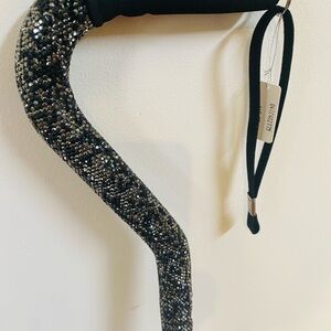 Elegant Black Rhinestone Cane